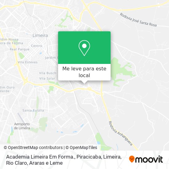 Academia Limeira Em Forma. mapa