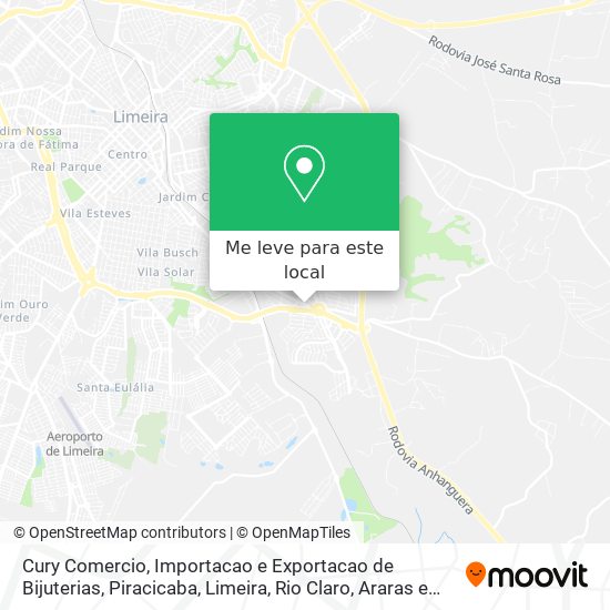 Cury Comercio, Importacao e Exportacao de Bijuterias mapa