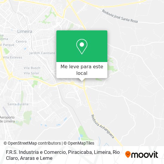 F.R.S. Industria e Comercio mapa