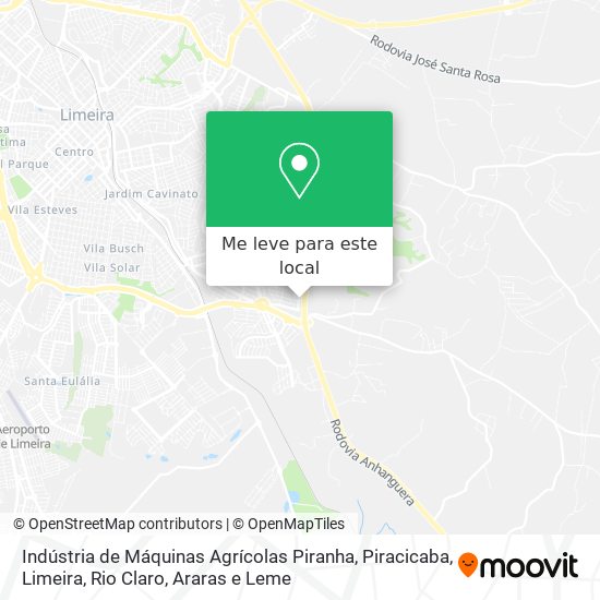 Indústria de Máquinas Agrícolas Piranha mapa