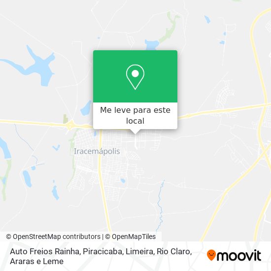 Auto Freios Rainha mapa