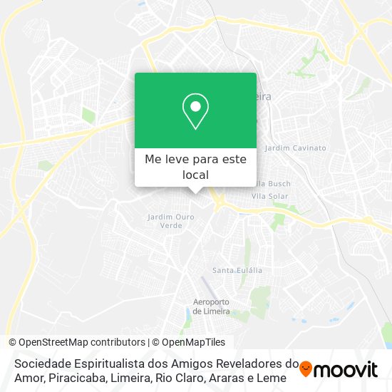 Sociedade Espiritualista dos Amigos Reveladores do Amor mapa