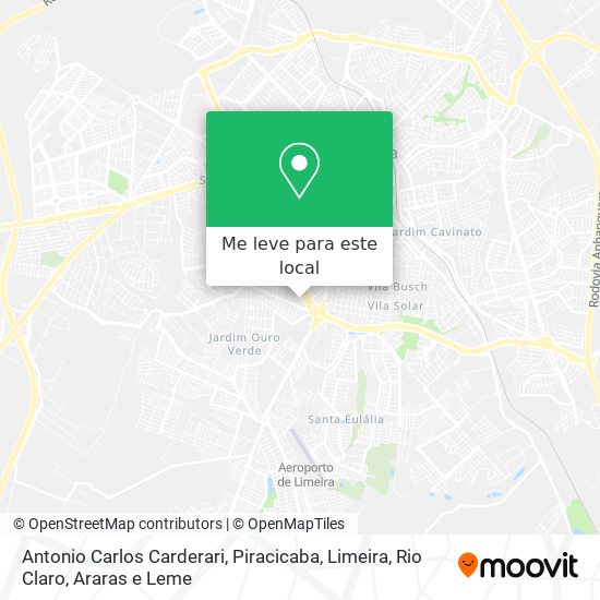 Antonio Carlos Carderari mapa