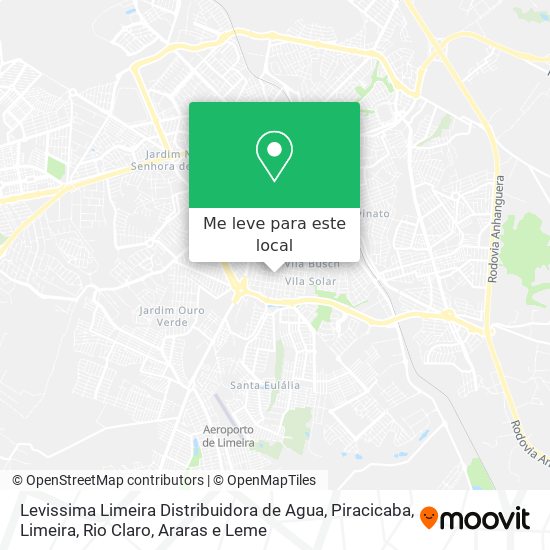 Levissima Limeira Distribuidora de Agua mapa