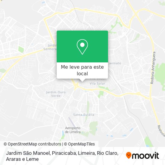 Jardim São Manoel mapa