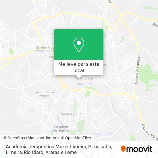 Academia Terapêutica Mazer Limeira mapa