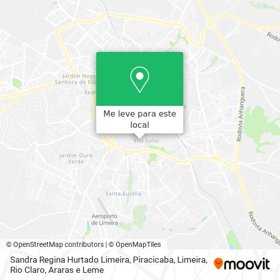 Sandra Regina Hurtado Limeira mapa