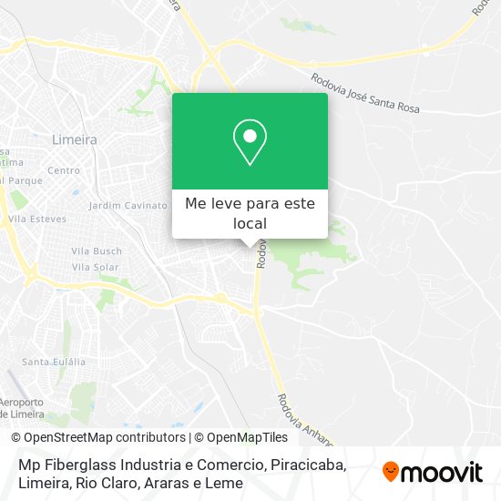 Mp Fiberglass Industria e Comercio mapa