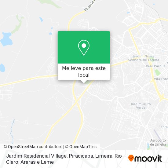 Jardim Residencial Village mapa