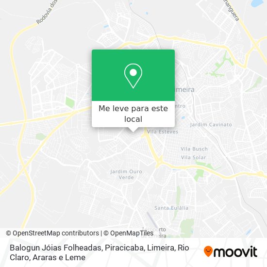 Balogun Jóias Folheadas mapa