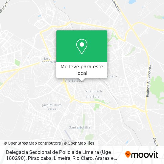Delegacia Seccional de Policia de Limeira (Uge 180290) mapa