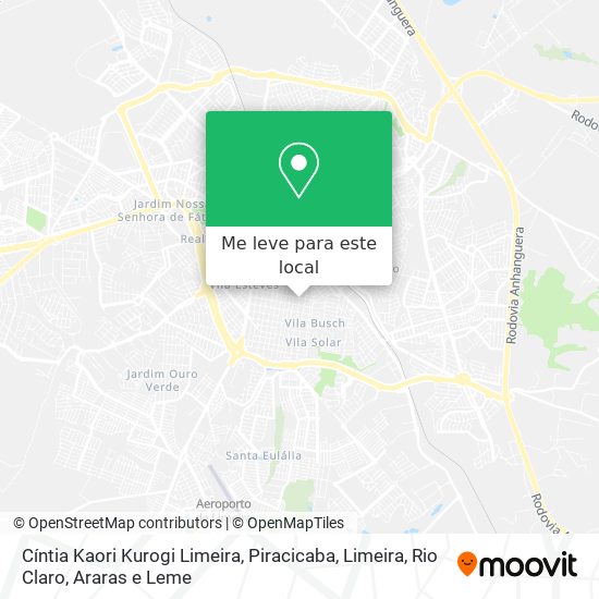 Cíntia Kaori Kurogi Limeira mapa
