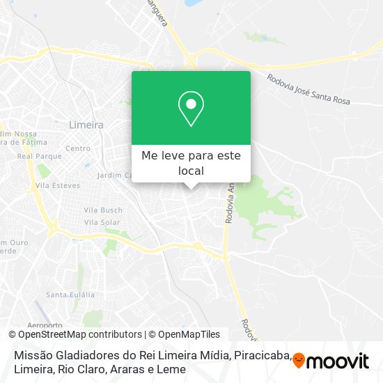 Missão Gladiadores do Rei Limeira Mídia mapa
