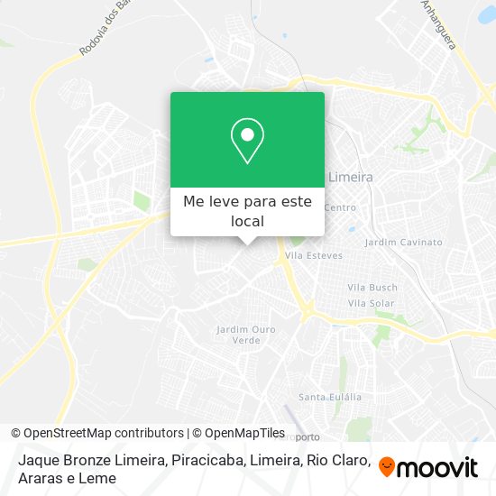 Jaque Bronze Limeira mapa