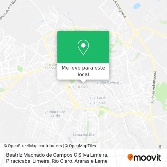 Beatríz Machado de Campos C Silva Limeira mapa
