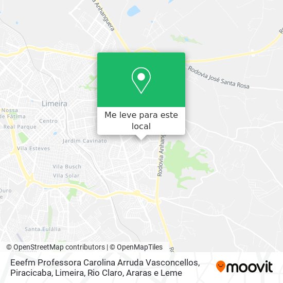 Eeefm Professora Carolina Arruda Vasconcellos mapa