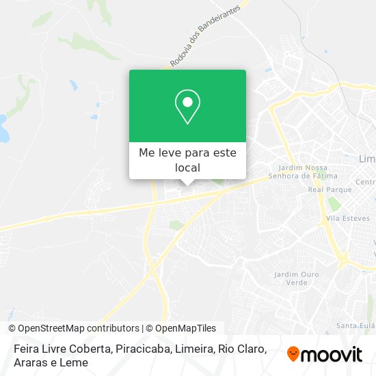 Feira Livre Coberta mapa