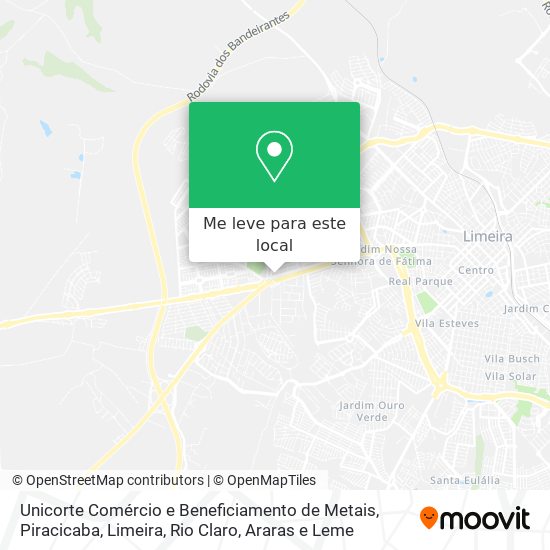 Unicorte Comércio e Beneficiamento de Metais mapa