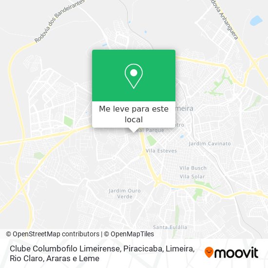 Clube Columbofilo Limeirense mapa