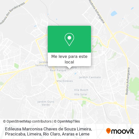 Edileusa Marconisa Chaves de Souza Limeira mapa