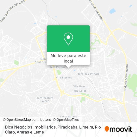 Dica Negócios Imobiliários mapa