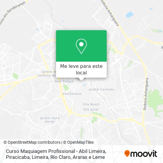 Curso Maquiagem Profissional - Abil Limeira mapa