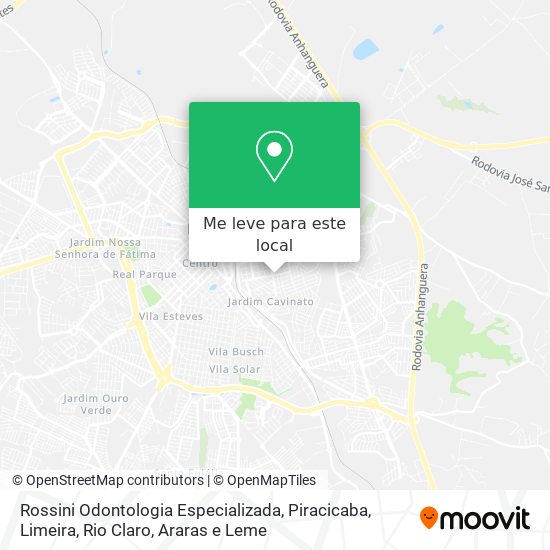 Rossini Odontologia Especializada mapa