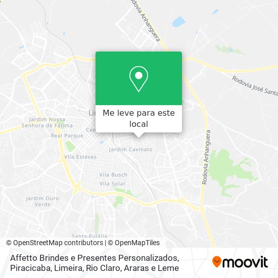 Affetto Brindes e Presentes Personalizados mapa