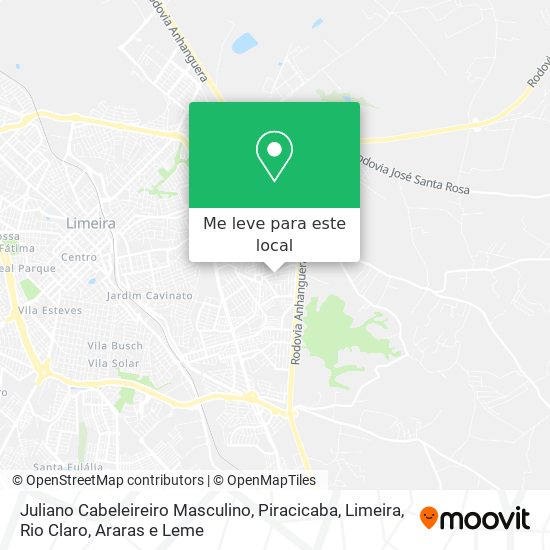 Juliano Cabeleireiro Masculino mapa