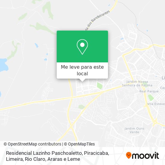 Residencial Lazinho Paschoaletto mapa
