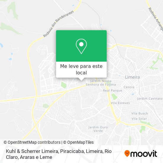 Kuhl & Scherrer Limeira mapa