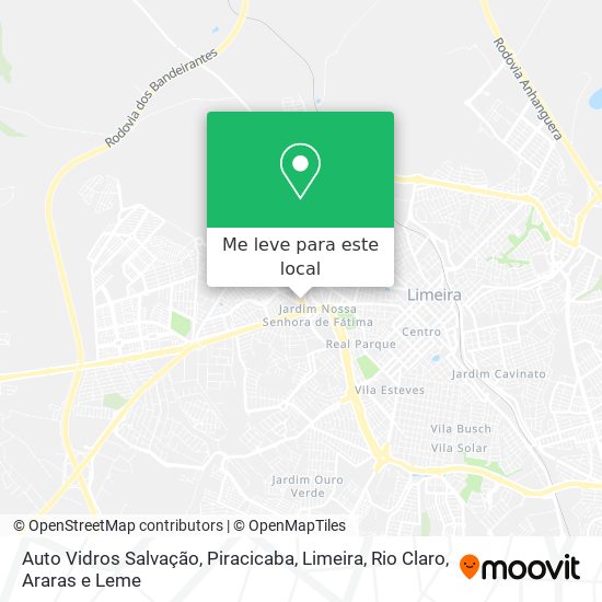 Auto Vidros Salvação mapa