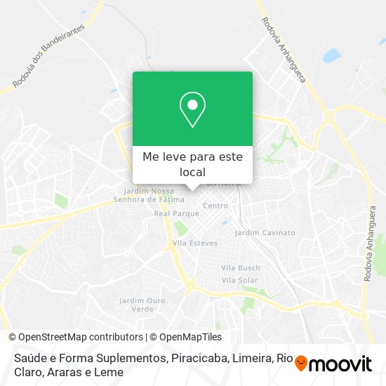 Saúde e Forma Suplementos mapa