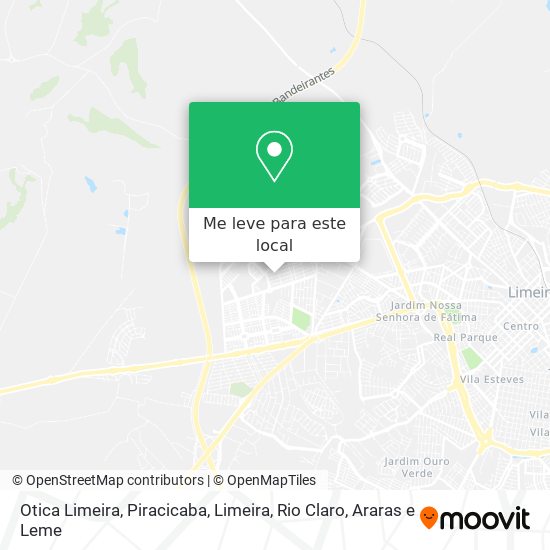 Otica Limeira mapa