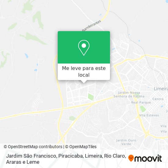 Jardim São Francisco mapa