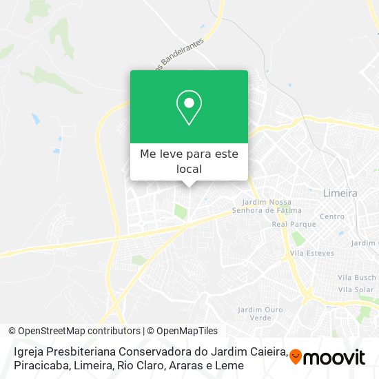 Igreja Presbiteriana Conservadora do Jardim Caieira mapa
