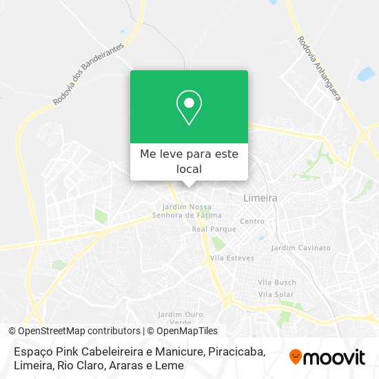Espaço Pink Cabeleireira e Manicure mapa