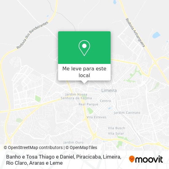 Banho e Tosa Thiago e Daniel mapa