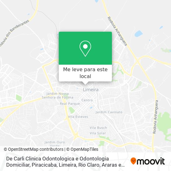 De Carli Clinica Odontologica e Odontologia Domiciliar mapa