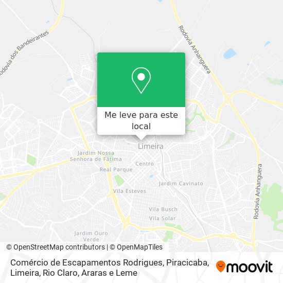 Comércio de Escapamentos Rodrigues mapa