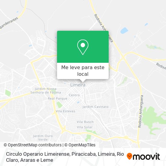 Circulo Operario Limeirense mapa