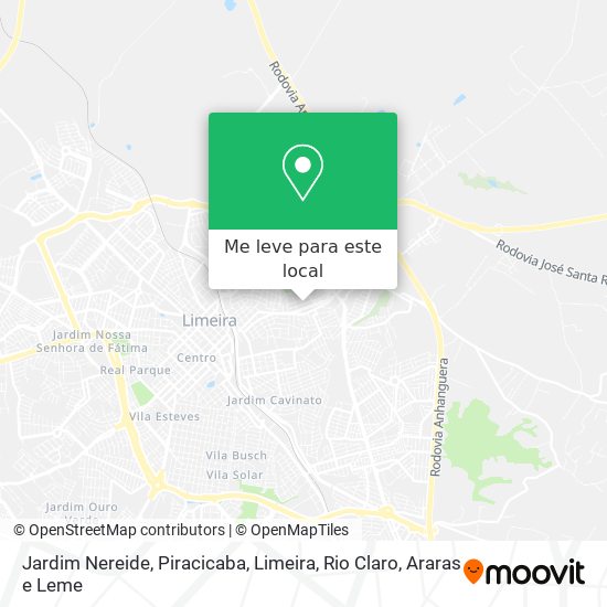 Jardim Nereide mapa