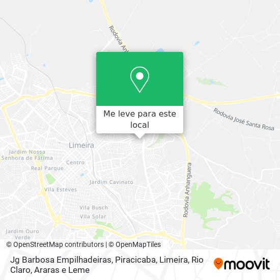 Jg Barbosa Empilhadeiras mapa