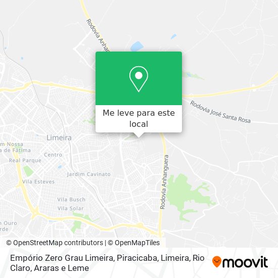 Empório Zero Grau Limeira mapa