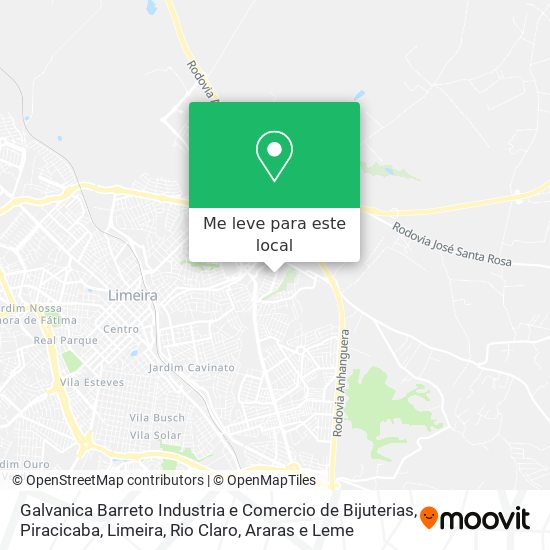 Galvanica Barreto Industria e Comercio de Bijuterias mapa