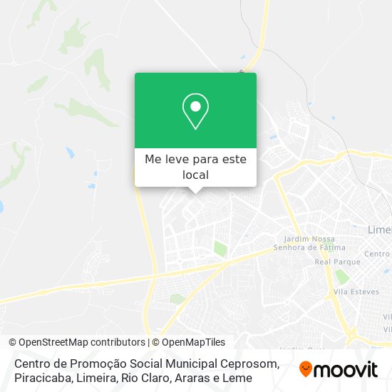 Centro de Promoção Social Municipal Ceprosom mapa