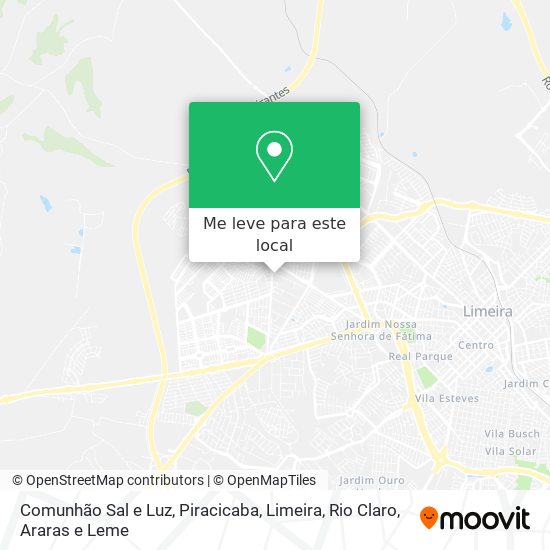 Comunhão Sal e Luz mapa