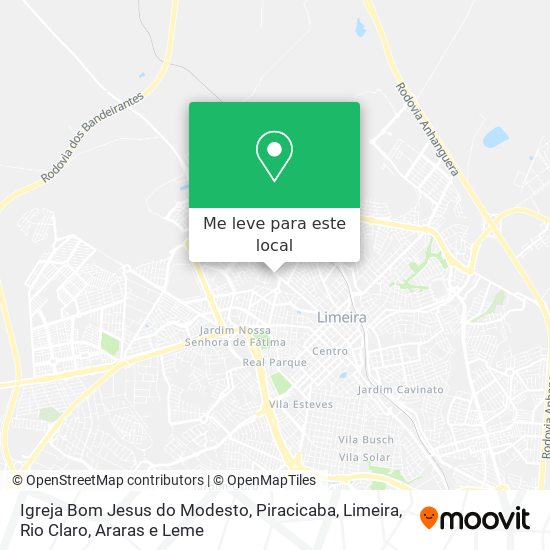 Igreja Bom Jesus do Modesto mapa