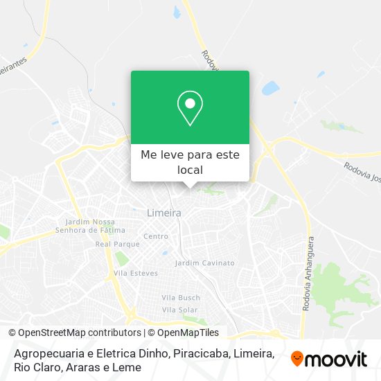 Agropecuaria e Eletrica Dinho mapa
