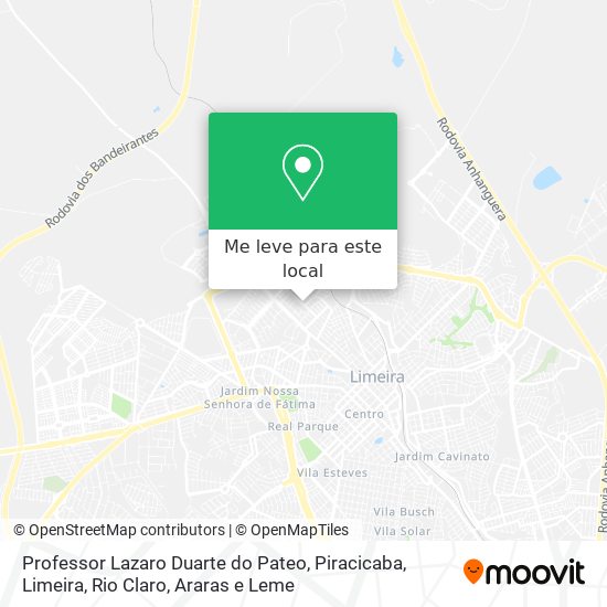 Professor Lazaro Duarte do Pateo mapa